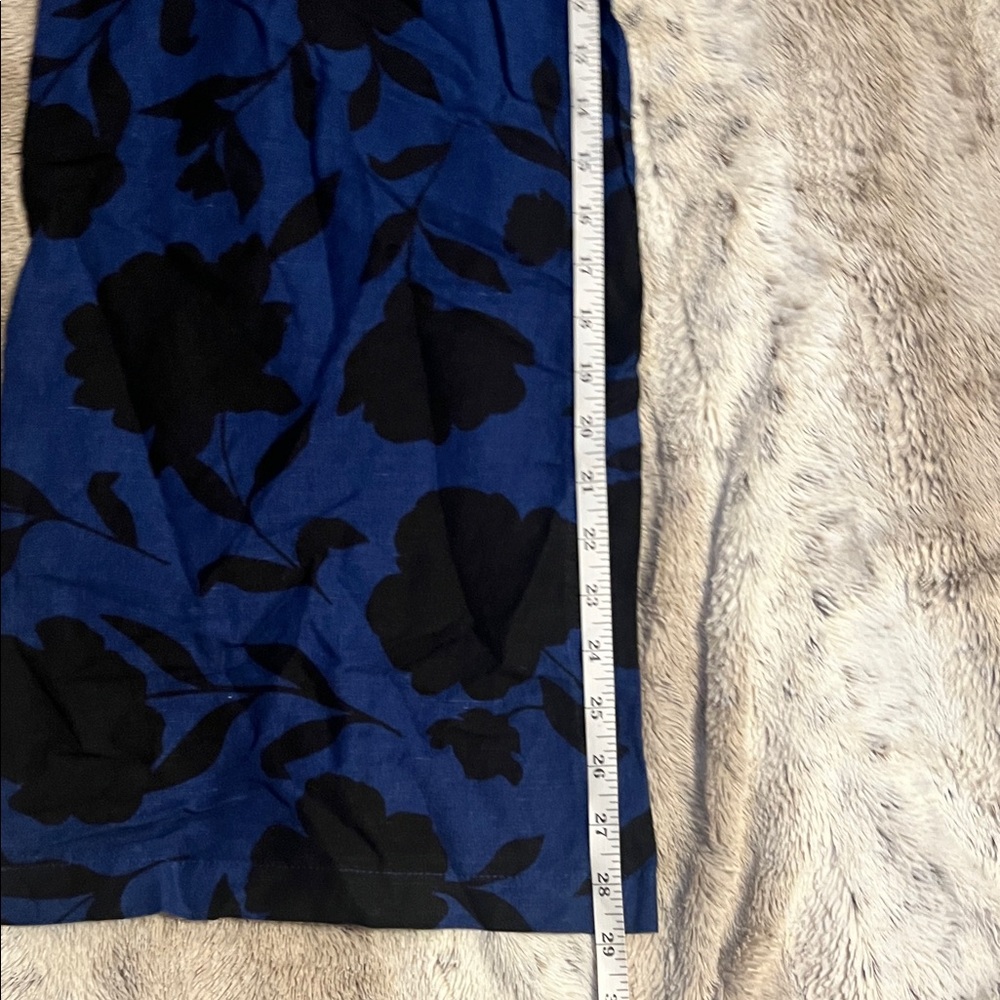 Kate Spade One-Shoulder jumpsuit in Navy and Black Floral - Picture 11 of 11